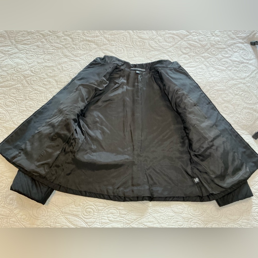 Linda Allred by Ellen Tracy black quilted jacket women’s size 14 - Picture 4 of 9
